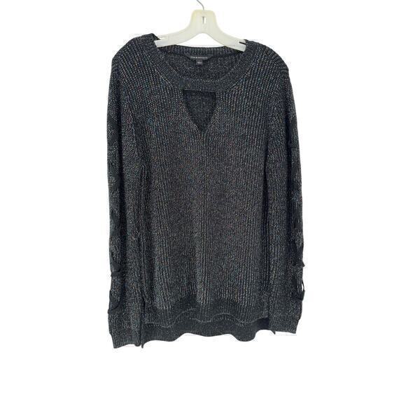 Rock & Republic Black/ multi color sweater Large - Picture 1 of 7